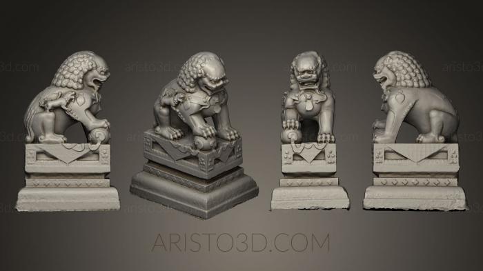 Figurines lions tigers sphinxes (STKL_0116) 3D model for CNC machine